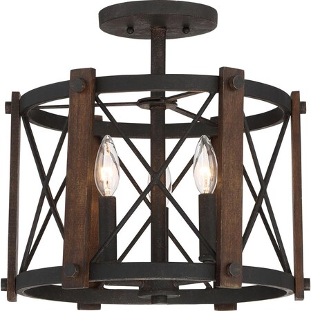 Quoizel Baron Semi-Flush Mount BRO1715MK